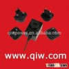 AC Adapter, Switching Power Supply with Interchangeable plug, US,EU,UK,SAA Plugs, UL,GS,CE,FCC,PSE,C