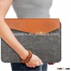 Notebook Felt & Leather Laptop Case sleeve With adaptor case for 13'' 13.3'' 14