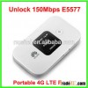 Hot Sale 3000mah Original 150mbps Huawei E5577, big battery Huawei 150M Mobile Wi-Fi 4G lte pocket W