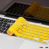 yellow color laptop computer Keyboard Cover Silicone Skin for 13" 15" 17"