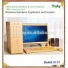 New Arrival Professional Bamboo & Wood Mechanical Keyboard wireless stylem, full set computer ac