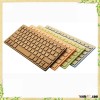 2016 hot sale china manufacture super thin bamboo laser bluetooth wireless keyboard