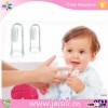 BPA Free Hot Selling Silicone Finger Baby Tooth Brush