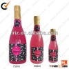 OEM hot selling 750-180-500ml champagne bottle glitter & shimmer liquid bubble bath