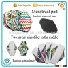 Washable woman menstrual pad, reusable sanitary pads, bamboo menstrual pad