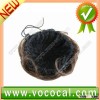 Yellow Brown Chignon Bun Hairpiece Wig Extension for Ladies