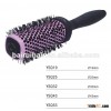 Professional square ceramic boar bristle hair brush with rubber handle