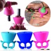 2016 Newest Hot Sale Wearable Nail Polish Bottles Silicone Display Holder