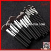 Alibaba Best private label 5pcs/10pcs synthetic kabuki makeup brush with Black+ Silver