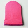 Deluxe Double-Sided Pink Velvet Tanning Mitt