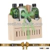 New coming spring natural OEM bath and body skin care set in wooden cupboard