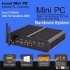 Industrial Fanless mini pc with 2 lan i7 5500u win10 computer
