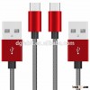 Fishnet Nylon Braided Micro USB Cable USB Data Cable With Spring