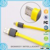 High quality colorful Flat Noodle Data Charger Magnetic USB Cable For Cell Phone