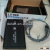 Ultra Thin Sand Blasting USB 2.0 HDD Enclosure 2.5 Inch HDD/SSD External Case