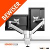 Desk Clamp Mount Dual Adjustable LCD Monitor Stand / Arm