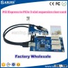 PCI-E 1X Expansion Kit 1 to 3 Port Switch Multiplier HUB Riser Card + 60cm USB3.0 Cable