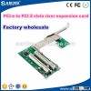 PCI-E PCIe Express X1 to Dual PCI slot Riser Extend Adapter Card With USB3.0 Cable