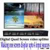 Digital & Analog Quad Screen video splitter