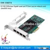 10/100/1000mbps Intel I350-T4 4 port pci-e express network card