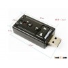 USB Sound Card 7.1 Channel 3D Audio Sound Card Mic Adapter 3.5mm Jack Stereo Headset For Win XP / 7