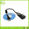 USB 7.1 Sound Card adapter Audio cable for Windows Vista Mac