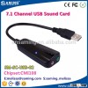External USB 7.1 channel laptop external sound card audio card adapter with voice changing function