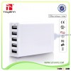 CE ROHS FCC Approved Newest portable Fast multi USB Smart Charger 40W 5V 8A 5 Port USB Hub