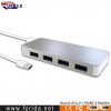 Forida High Quality Aluminum 4 Ports Portable Slim USB 3.0 Hub 4 Port For Laptop Desktop