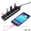 high speed usb 3.1 type-c to usb 3.0 usb hub 7 port with switch and led light