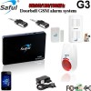2016 Newest 2g/3g/4g intelligent!! saful G3 GSM quad band wireless doorbell gsm alarm system with sm