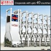 Automated slide door for wall compound motor barrier sliding gate