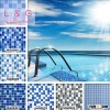 First Choice cheap Popular swimming pool tile blue with fashion design for sale