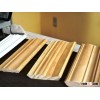 Primed wooden quarter round pine baseboard moldingwood molding/skirting board