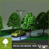 Scale models, scale miniature tree, car, lamp and figure model for scale Landscape layout(S1)