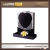 Custom Designs Flower Carving Tombstone Headstone