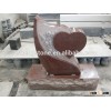 granite monument, headstone with heart, tombstone for rose carved