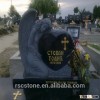 Cheap granite tombstone with cross
