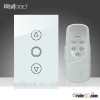 Hot Wallpad LED White Tempered Glass 110~250V US/Australia Standard 3 gang Remote Control Light LED 