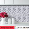New wallpaper! high quality self adhesive 3d wallpaper plain for kitchen backsplash from China wallp
