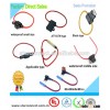 custom Maxi automotive waterproof inline ATC fuse holder with 14awg wire loop