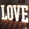 HOT! custom LOVE letters for decoration LED big marquee light letters sign