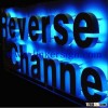 Outdoor Custom Design blue LED Backlit Letter Sign For Advertising Display