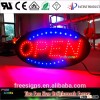 Ultra Bright 19''x10'' LED Neon Light Animated Indoor oval led open closed sign for