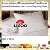 PCMs cooling technology pillows with spray coated cooling mesh lining