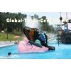 Multicolored Small Fiberglass Kids Butterfly Water Pool Slides Customized