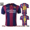 2014-15 Barcelona home Messi Neymar JR Suarez Soccer Jerseys Thai Quality Spain Camisetas de futbol