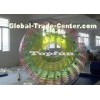 Custom Inflatable Rainbow Water Roller PVC / TPU 2.4m x 2.8m Heat Sealed