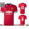 2014-15 Manchester United home Soccer Jerseys Thai Quality England survetement Football
