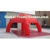 Red 210D Nylon UV Resistance Inflatable Spider Tent With 6m Dia Fourfold stitching at bottom